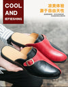 Leather Shoes Mens Designer Dress Formal Leather Shoes Fashion Wedding Casual Slides Men Loafers Driving Half Shoes