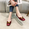 Women Flats Pu Leather Yellow Flat Shoes Solid Color Soft Sole Slip on 2025 Summer Female Fashion Shoes Square Toe Ballet Shoes