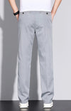 Plus Size 28-42 Men's Classic Business Jeans Straight Thin Stretch Cotton Luxury Denim Trousers Korean Spring Summer Male Pants