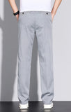 Plus Size 28-42 Men's Classic Business Jeans Straight Thin Stretch Cotton Luxury Denim Trousers Korean Spring Summer Male Pants