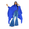 SOMO Plus Size Women Clothes Pleated Long Cape Shirt Bat Full Sleeve Irregularity Blouse Top One Size Loose Dropshipping 2023