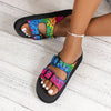Women Slippers Lightweight Slippers New Mixed Colors Buckle Women Sandals Casual Beach Slippers House Shoes Designer Flat Shoes