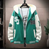 Trendy Spring Autumn Sweatshirt Men's Jacket for Youth Large Size Cool School Uniform Middle School Student Men's Wear Ballpark