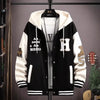 Trendy Spring Autumn Sweatshirt Men's Jacket for Youth Large Size Cool School Uniform Middle School Student Men's Wear Ballpark