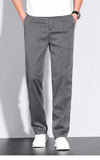 Plus Size 28-42 Men's Classic Business Jeans Straight Thin Stretch Cotton Luxury Denim Trousers Korean Spring Summer Male Pants