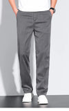 Plus Size 28-42 Men's Classic Business Jeans Straight Thin Stretch Cotton Luxury Denim Trousers Korean Spring Summer Male Pants