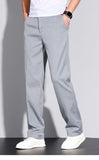 Plus Size 28-42 Men's Classic Business Jeans Straight Thin Stretch Cotton Luxury Denim Trousers Korean Spring Summer Male Pants