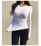 Woman Clothing Short Sleeve T-shirt Slim Fit Tops Female O-Neck Knitted Sheath Tee Shirt Street Wear Sex Sporty 2025 Y2K New