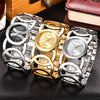 Women Big Brand Original XINEW 6438 Watches Ladies Casual Golden Luxury Quartz Bracelets Watch Relogios Feminino Fashions 2024