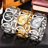 Women Big Brand Original XINEW 6438 Watches Ladies Casual Golden Luxury Quartz Bracelets Watch Relogios Feminino Fashions 2024