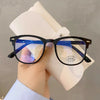 Women's Round Frame Myopia Glasses Vintage Transparent Minus Diopter Glasses Unisex Trend Blue Light Blocking Near Sight Eyewear