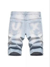 2024 New Summer Shorts Jeans Men Denim Pants Stretch Dark Blue Fashion Design Men's Jeans Slim Straight Male Short Jeans Hombre