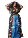 Blouses for Women Fashion 2025 Summer Lady Elegant Chiffon Blouse Plus Size Dress Tops 4xl 5xl Wholesale Bulk Dropshipping