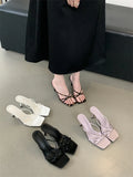 Sexy Women High Heels Slippers Designer Heeled Sandals Woman Shoes 2025 Summer Stilettos Pumps Elegant Shallow Chaussures Femme