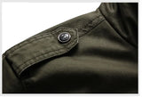 Spring Autumn New 100% Cotton Men Outwear Fashion Casual Outdoor Jacket Mens Brand High-Quality Jackets Coat Men Bomber Jacket
