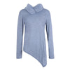 Plus Size 5XL Men's Hoodies Unbalance Hem Pocket Long Sleeve Sweatshirt For Men Clothing Autumn Turtleneck Sweatshirt Top Hoodie
