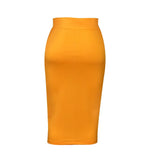 Sexy Skirts for Women Bodycon High Waisted Zipper Closure Ruffles Mid Calf Fashion Elegant African Office Work Pencil Skirts New