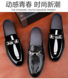 Men's plus size casual leather shoes Four Seasons new outdoor anti slip comfort walking shoes business Half support leather shoe
