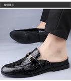 Men's plus size casual leather shoes Four Seasons new outdoor anti slip comfort walking shoes business Half support leather shoe