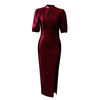 Long Dress Women Party Pleated Bandage Elegant Evening High Waist Summer Dresses Prom Formal Green Bodycon Maxi Work Vestidos