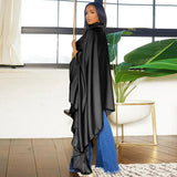 SOMO Plus Size Women Clothes Pleated Long Cape Shirt Bat Full Sleeve Irregularity Blouse Top One Size Loose Dropshipping 2023