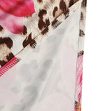 Women's Clothing Dress New Summer Sexy Backless Print Leopard V-Neck Dresses Streetwear Fashion Halter Lace-up Dresses Clothing