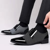 Men Dress Shoes For Men Oxfords PU Leather Shoes Lace Up Formal Black Leather Wedding Party Shoes Casual Luxury Brand Men's 2023