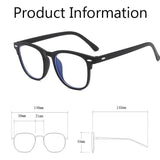 Women's Round Frame Myopia Glasses Vintage Transparent Minus Diopter Glasses Unisex Trend Blue Light Blocking Near Sight Eyewear