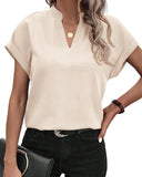 Women's Blouse White Shirt 2024 Summer Solid Color V-neck Cotton Linen Shirt Top Блузки Женские Blusen  Блузка Camisas De Mulher