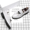 Italy Luxury Brand Loafers Men Shoes Tassel Men Designer Shoes British Style Lacquered Leather Shoes Thick Bottom Wedding Shoes