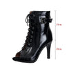 Woman Shoes Ankle Boots Spring Summer Sandals Elegant Party Pole Dance Gladiator Peep Toe Super High Heel Sexy Lace-up Plus Size