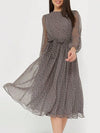 Women Dress 2025 Fashion Spring Summer Latest Unique Leisure Vacation Storm Point Long Sleeved Long Skirt Dress Women's Clothing