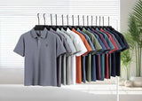 100% pure cotton summer new fashionable men's shortsleeved luxury customized business polo shirt exquisite embroidery Tshirt top