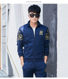 Plus Size 5XL 6XL Men's Tracksuit Autumn Clothes Sportswear Two Piece Set Men Jacket Sweatpants Male Sweatsuit Sports Suits Sets