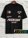 Mens Fashion Plus Size Racing Tshirt Casual Street Style Motorcycle Graphic Tees Breathable Loose 3D Short Sleeve Top Streetwear