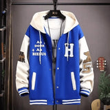 Trendy Spring Autumn Sweatshirt Men's Jacket for Youth Large Size Cool School Uniform Middle School Student Men's Wear Ballpark