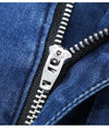 Plus Size 28-42 Men's Classic Business Jeans Straight Thin Stretch Cotton Luxury Denim Trousers Korean Spring Summer Male Pants