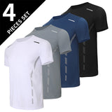 1/2/4 Piece Men's Quick Drying Sports Suit Casual Breathable Short Sleeved T-shirt Pocket Versatile Shorts For Teenagers To Wear