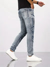 2025 Jeans Men's Small Straight Leg Denim Design Pants New Slim Fit Small Hole Long Pants High Street Classic High Quality Mens