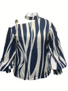 Plus Size Women's Fashion Casual Spring Fall Long Sleeve One Shoulder Blouses & Shirts