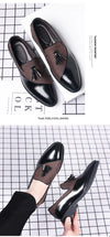 Mens Dress Shoes 2025 New Casual Leather Shoes Men Business Dress Leather Shoes Trend Versatile  Loafers  Pointed Toe Slip-On