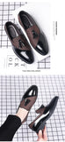 Mens Dress Shoes 2025 New Casual Leather Shoes Men Business Dress Leather Shoes Trend Versatile  Loafers  Pointed Toe Slip-On
