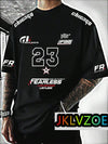 Mens Fashion Plus Size Racing Tshirt Casual Street Style Motorcycle Graphic Tees Breathable Loose 3D Short Sleeve Top Streetwear