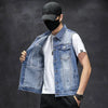 Brand New Men's Ripped Denim Vests Hip Hop Streetwear Fashion Sleeveless Cotton Jacket High Quality Man Casual Cowboy Waistcoat