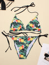 Women's Swimwear 2022 Push Up Bikini Two Pieces Swimsuits Halter Bandage Bathing Suits Sexy Thong Bikini Sets Summer Beach Wear