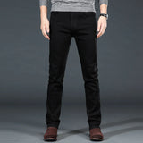 Men Plus Size Jeans 38 40 Slim Skinny Stretch Straight Classic Version of Simple Black Denim Pants Male Brand Clothing