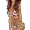 Women's Swimwear 2022 Push Up Bikini Two Pieces Swimsuits Halter Bandage Bathing Suits Sexy Thong Bikini Sets Summer Beach Wear