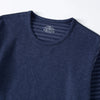 2-piece plus size men's fall/winter thermal underwear set fashion simple sleeve striped long-sleeved trousers casual pajamas set