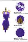 Female Dress Latin Dance Costume Women Competition Party Clothes 2025 New Girls Practice Stage Outfit Parties Ballroom Dancewear