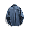 Men Oversize Loose Casual Long Sleeve Outdoor Cargo Shirts Cityboy Streetwear Fashion Plus Size Washed Cotton Shirt Blouse